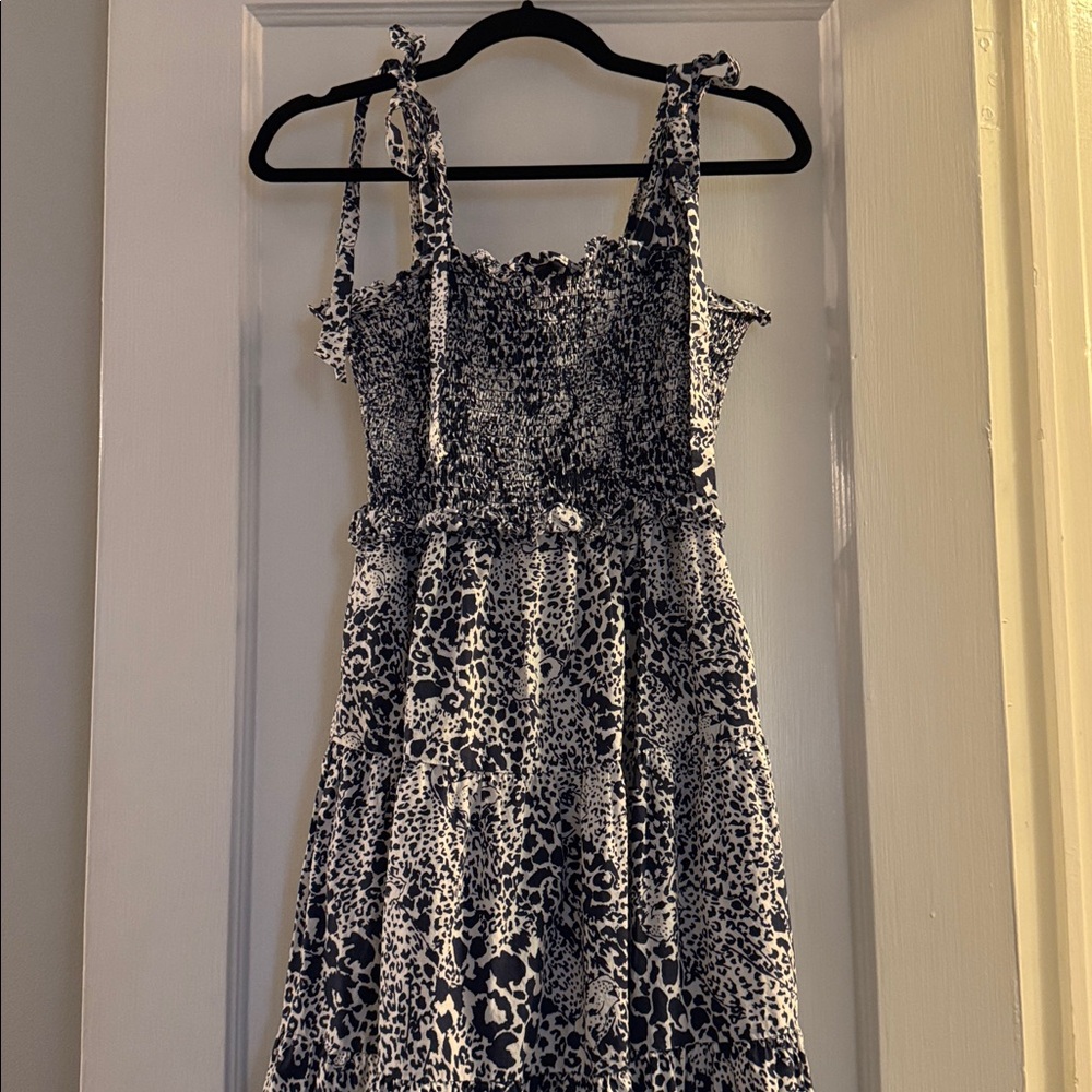 Rebecca Taylor Small Blue & White Smocked Dress
